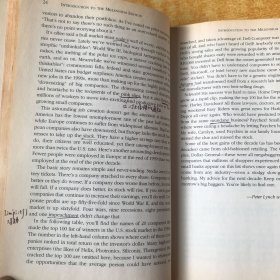 One Up On Wall Street：How To Use What You Already Know To Make Money In The Market； 彼得·林奇的成功投资【英文版 书名以图为准 大32开平装】书内有点笔记划线