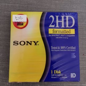 524 软盘： SONY 2HD 未拆封