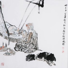 杜滋龄 字画国画四尺斗方人物画精品02（自鉴）