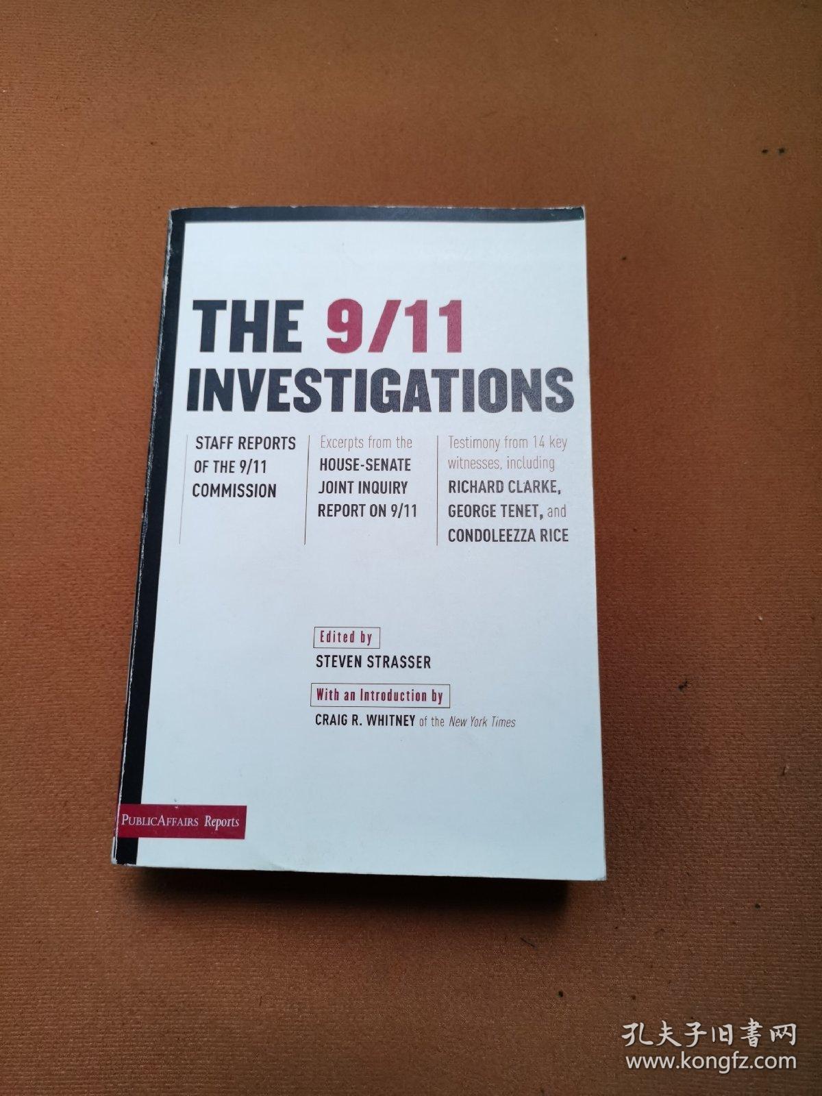 The 9-11 Investigations (Publicaffairs Reports) Paperback 2004by Steven Strasser 孤本绝版稀少价值急用有用防恐防暴新模式