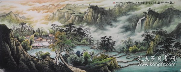 中国艺术家协会吴建国老师小八尺山水2