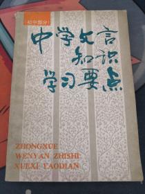 中學(xué)文言知識學(xué)習(xí)要點(diǎn)  泛黃 書皮破損  看圖