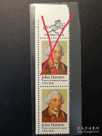 美国邮票，1981年 大陆会议首任主席汉森