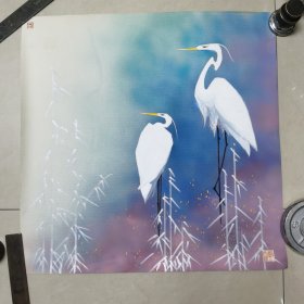 樊文江水彩画鸟