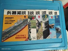兵器知识 2004年 1.6.7.8.10.11 共6本合售