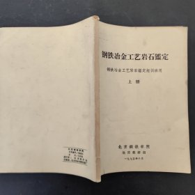 钢铁冶金工艺岩石鉴定 上册