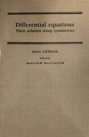 Differential equations their solution using symmetries