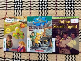 【英文儿童读物】Julian, Secret Agent + Jigsaw Jones Mysteries + September Sneakers （3本合售）插画本 品相自鉴