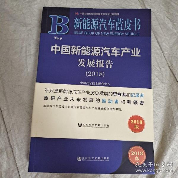 新能源汽车蓝皮书：中国新能源汽车产业发展报告（2018）