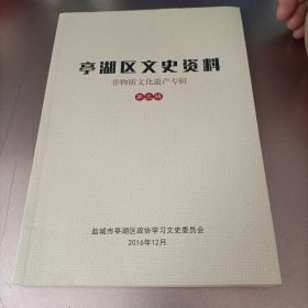 亭湖区文史资料 非物质文化遗产专辑 第五辑