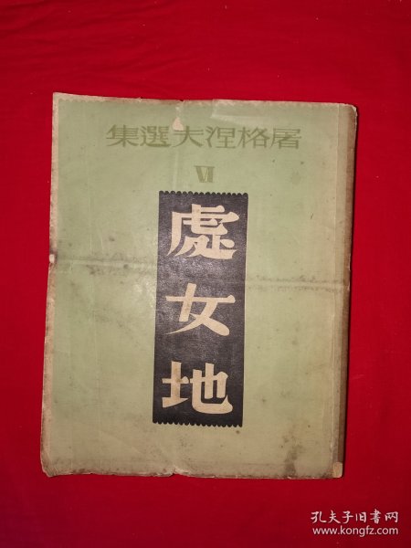 稀见老书丨屠格涅夫选集＜处女地＞（全一册）中华民国36年版，巴金译！原版老书517页大厚本，存世量稀少！详见描述和图片