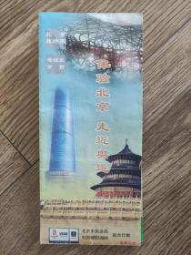 【旧地图】海淀旅游图   方4开 体验北京  走进奥运
2007年版