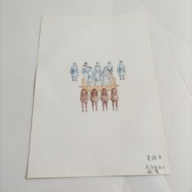 李梓良手繪歷史課本教學(xué)掛圖：戰(zhàn)車的兵士配置