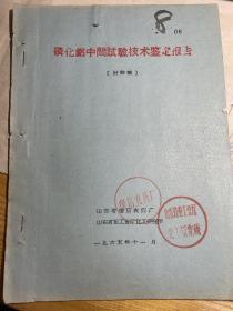 1965张店农药厂磷化铝中间试验技术鉴定报告