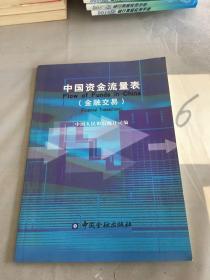 中国资金流量表(金融交易)。。