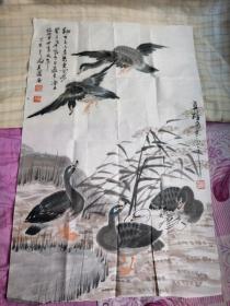 字画: 路美滨画 画蕊尺寸53*80Cm   /D2-2