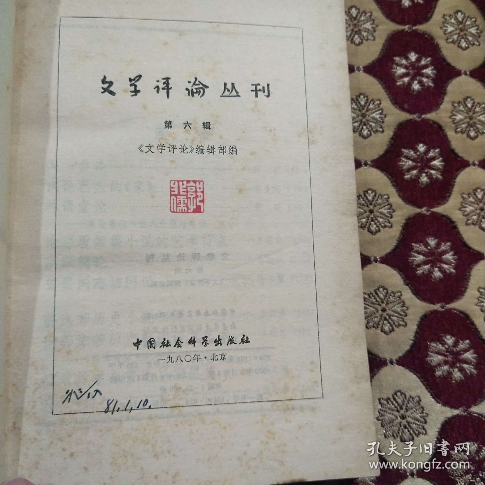 文学评论丛刊 6