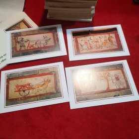 明信片——魏晋墓砖壁画 10枚装 全套完整 文物考古类