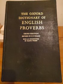 THE OXFORD DICTIONARY OF ENGLISH PROVERBS THIRD EDITION