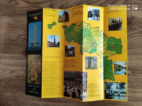 【旧地图】比利时  埃诺省旅游地图   大4开