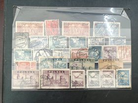 波兰古典早期邮票144枚，大多雕刻版，有些目录价较高票，少见邮品，连黑卡一起低价出售，包邮！