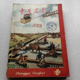 中国农报1959年第6、8、9、10、12、14（前封面被撕）、20、21、23期合订本。（共9本）