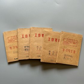 当代民间史料：河南省某纺织器材厂1973-1975年工作日记 5个笔记本