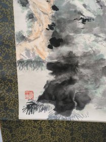 同一上款：张雯华 国画“商山四皓”立轴 画芯尺寸82*48cm，原裱立轴