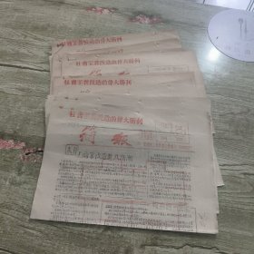 社会主义改造的伟大胜利简报1956年第1--10期