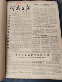 河南日报1979年7月8月9月