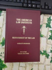 the american law institute restatement  of the law liability insurance【有一页撕了 见图】