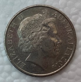 澳大利亚20分 老年花冠女王 鸭嘴兽28.5mm 按图发货 挑年份加2元 按图发货