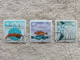 邮票  波兰邮票  特销票    南极生物