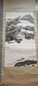 四川籍画家，席恰中作品，保真，96.5×52
