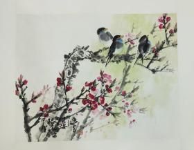 【杜振华】陕西著名实力派画家，康师尧入室弟子，西安中国画院画家、西安美协理事、陕西花鸟画理事，西安电子科技大学研究生院导师，作品曾入展第九届全国美展（优秀奖）、中国国家画院第一届作品展、全国第一届工笔画大展