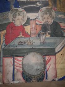 明或清绘、左右十殿阎王像