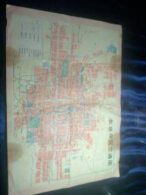 北京地图收藏：北京市区交通图1976年