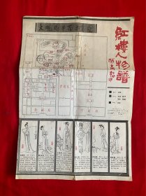 红楼梦人物谱【4开 1987年一版一印见图】H1