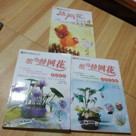 手工坊巧手情趣丝网花DIY系列：缤纷丝网花优秀作品集+缤纷丝网花基础教程+丝网花diy3(三本合售)