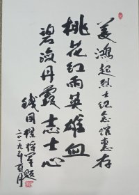 钱国梁 将军 精品书法 手工装裱 八平尺