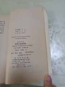 欧洲小说的演化 新知文库