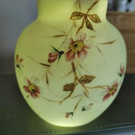 清末描金彩绘琉璃花瓶