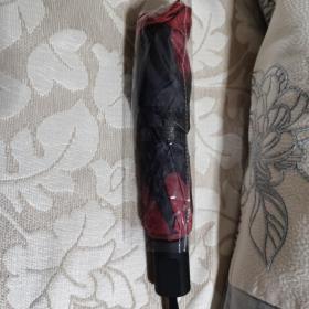 枣红折叠伞