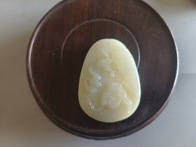 清代福在眼前玉佩