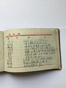 1956年无锡龙沙中学同学留念签名纪念日记本补图二