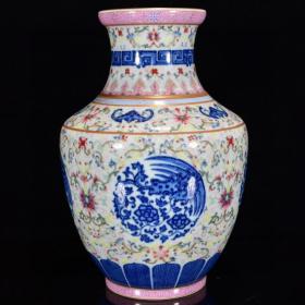 《精品放漏》乾隆盘口瓶——清三代官窑瓷器收藏