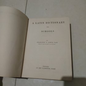 A Latin Dictionary for Schools 拉丁语字典/辞典 1937年版16精装品相不错