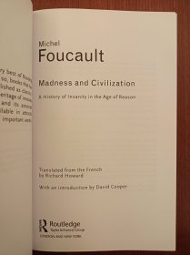 Madness and Civilization（现货，实拍书影）