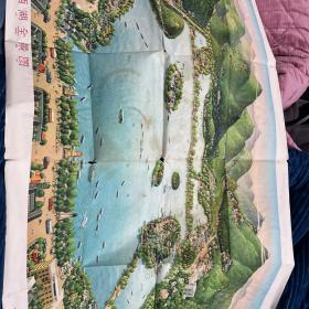 杭州西湖全景图。