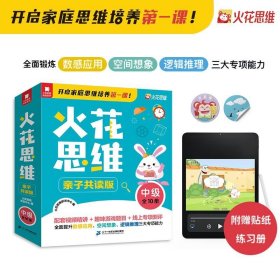 【正版】火花思维亲子共读版中级10册配套带视频讲解课程4-8岁儿童启蒙思维训练